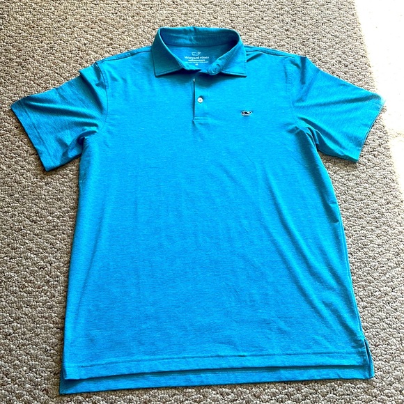 Vineyard Vines Golf Polo, Medium, Teal - Picture 1 of 3